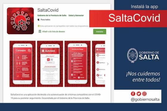 Instan a la comunidad a descargar la aplicación Salta Covid-19