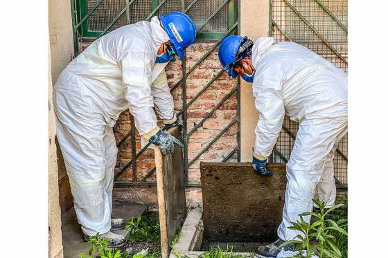 Operativo en redes de cloaca en la zona sudoeste de la Capital