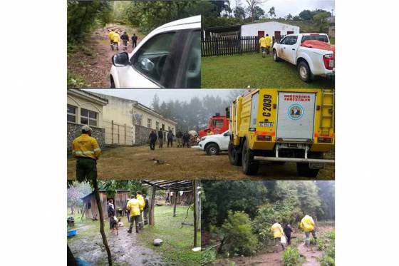 Defensa Civil continúa con el monitoreo en la zona afectada por incendios forestales en Orán