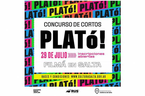 Cultura lanzó el Concurso de Cortos PLATó! Filmá en Salta