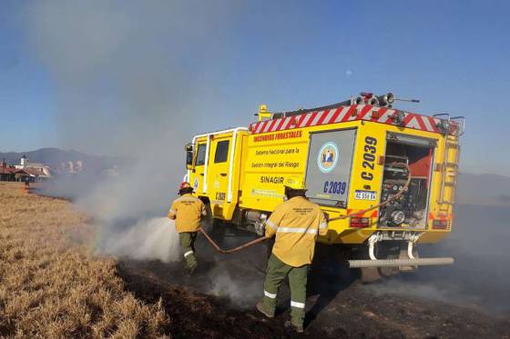 Defensa Civil realizó más de cien intervenciones por incendios forestales en la provincia