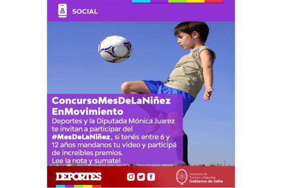 Concurso virtual Mes de la Niñez en Movimiento