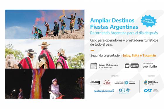 Ampliar Destinos: Salta participará en la jornada “Fiestas Argentinas”