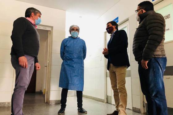 El Secretario General de la Gobernación recorrió hospitales de Cerrillos y Rosario de Lerma