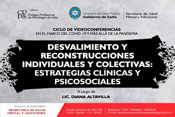 Capacitación virtual sobre estrategias clínicas y psicosociales en salud mental