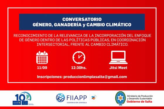 Se realizará el taller “Género, Ganadería y Cambio Climático”