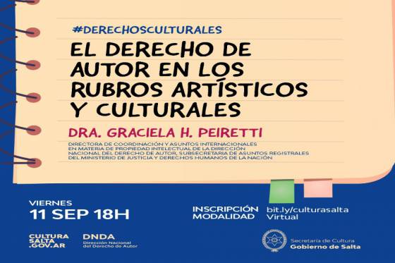 Charlas virtuales y gratuitas sobre derechos culturales