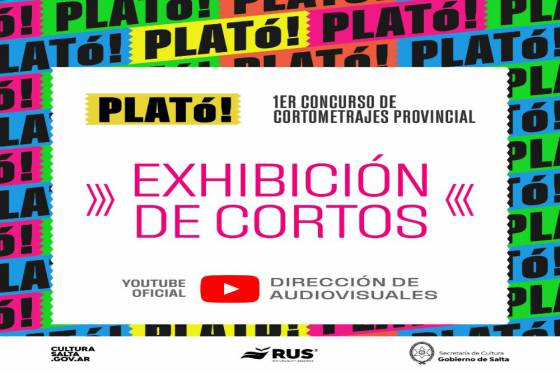 Comenzó la exhibición de los cortos Plató!