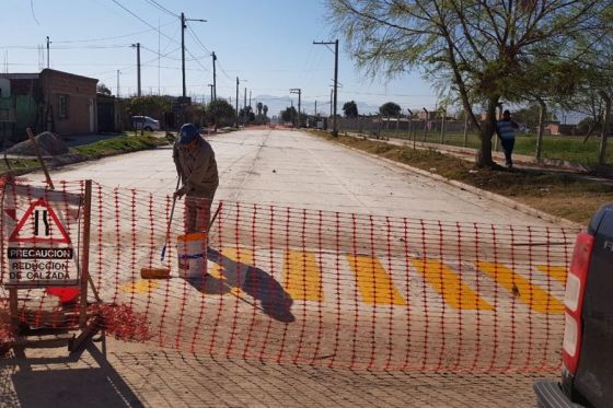 Obras de infraestructura urbana en San Lorenzo