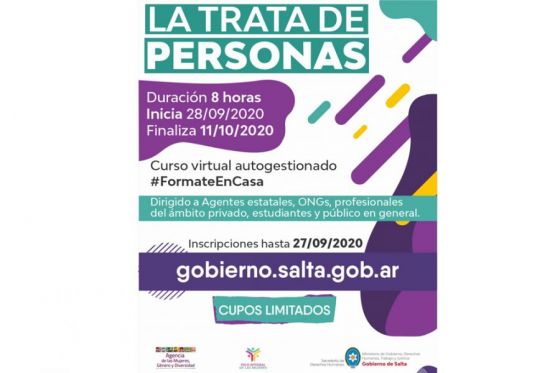 Formación gratuita sobre Trata de Personas con entrega de certificado