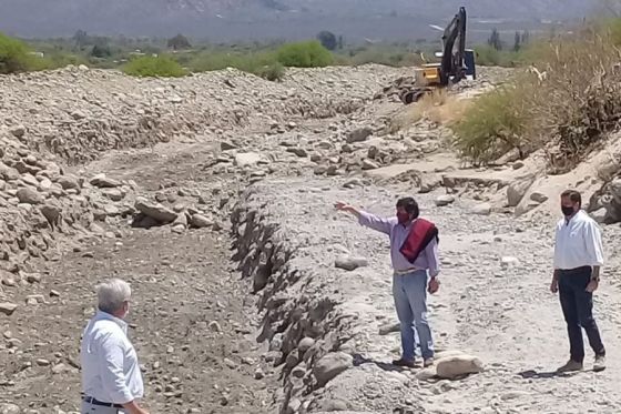 Avanza la obra del Río Chuscha en Cafayate