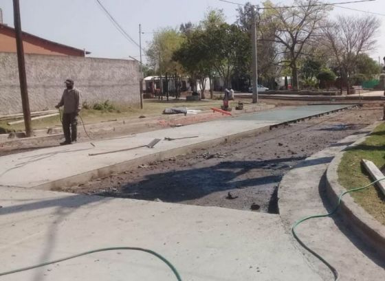 El Gobierno avanza con una obra de pavimentación en Chicoana