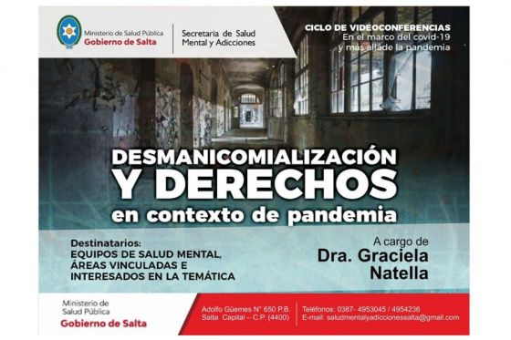 Conferencia virtual sobre salud mental y desmanicomialización