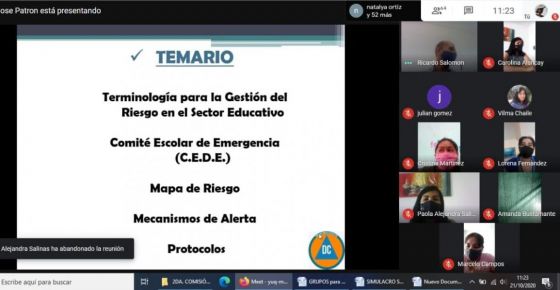 Prosiguen las capacitaciones a docentes sobre protocolos de acción ante emergencias