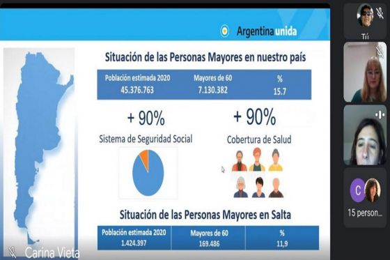 Junto a Nación, la Provincia proyecta el trabajo sociosanitario con adultos mayores