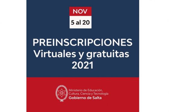 Preinscriben con modalidad virtual para el Nivel Inicial 2021