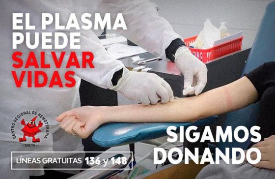 Habilitaron las líneas 136 y 148 para donantes voluntarios de plasma y sangre