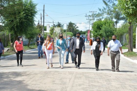 Inauguraron obras de pavimentación en La Caldera