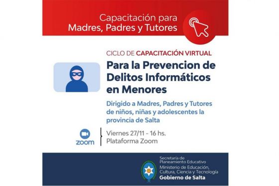 Continúa la capacitación virtual sobre grooming para  madres, padres y tutores