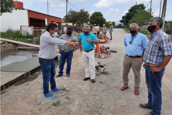 Gran avance en obras que la Provincia financia en municipios del sur 