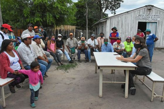 El Gobierno realizó una mesa de trabajo con comunidades del departamento San Martín