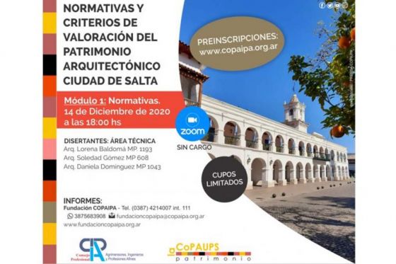 Dictarán un curso sobre normativas y criterios del patrimonio arquitectónico de la Capital