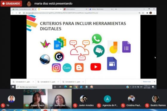 Con excelentes resultados cerró el ciclo de conversatorios para docentes en Educación Digital