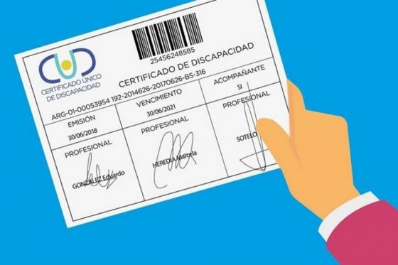 Se prorroga por un año el vencimiento del Certificado Único de Discapacidad