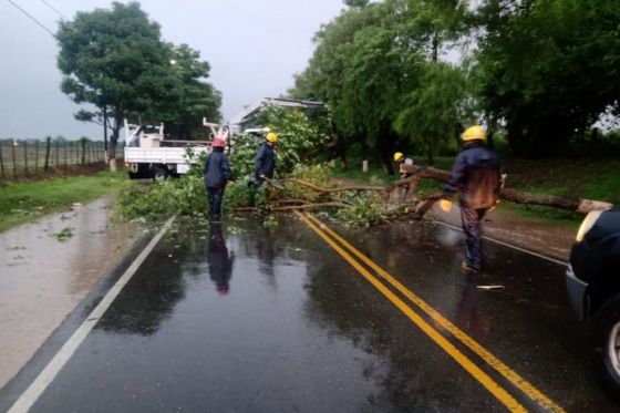 La Policía Salta realiza tareas de relevamiento tras las lluvias