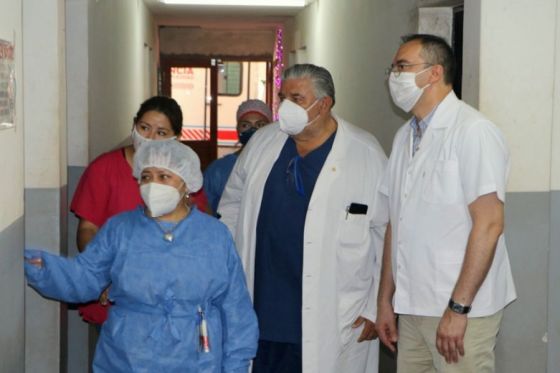 Autoridades sanitarias recorrieron el centro de salud de Aguas Blancas