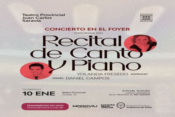 Vuelve el ciclo Conciertos en el Foyer del Teatro Provincial