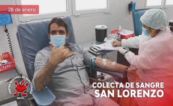 Hoy se realizará colecta de sangre en Villa San Lorenzo