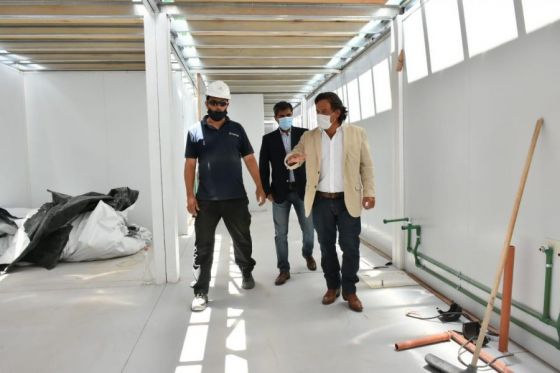 El Gobernador supervisó en Cafayate la obra del Centro Modular Sanitario