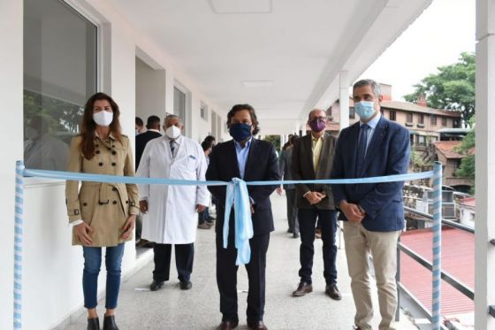 Sáenz inauguró en el hospital Oñativia una nueva ala para Enfermería y servicios generales