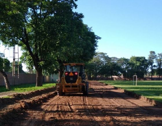 Comenzó el trazado de las pistas de atletismo en Tartagal y General Ballivián