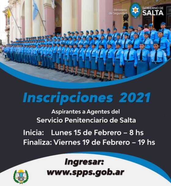 Iniciaron las inscripciones para aspirantes al Servicio Penitenciario