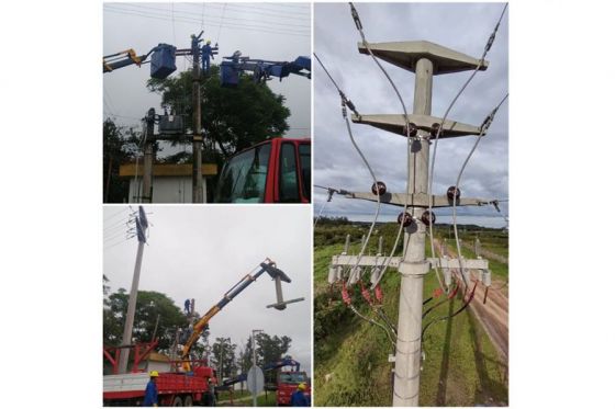 Finalizó la construcción de la línea de media tensión para el parque industrial regional del sur