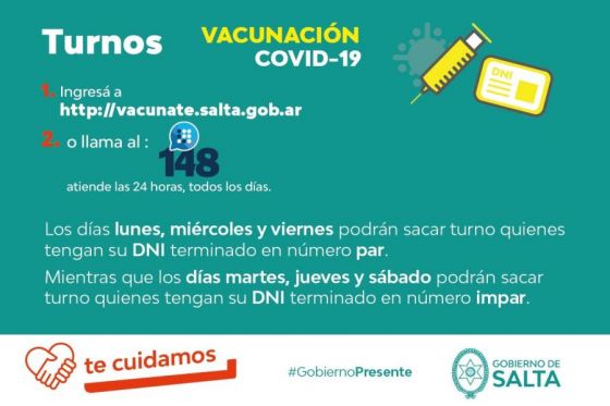 Vacunación COVID-19: Se reanudaron los turnos para mayores de 70 años y por terminación de DNI