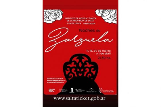 Noches de Zarzuela en el Teatro Provincial Juan Carlos Saravia