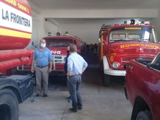 Defensa Civil avanza con el trabajo conjunto con Bomberos Voluntarios del sur provincial