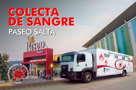 Hoy habrá colecta de sangre en un centro comercial de la zona sur