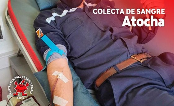 Promoción de donación habitual y colecta de sangre en Atocha