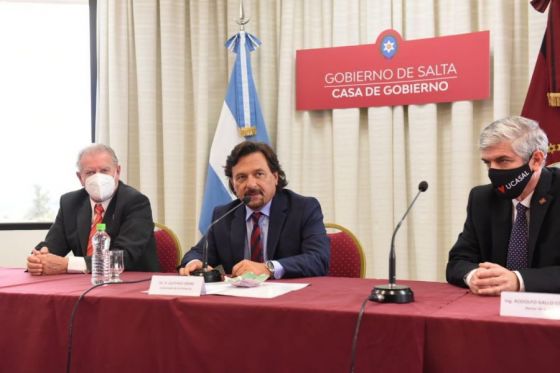 Sáenz y el rector de la UCASAL desarrollarán una agenda formativa y promoverán las pasantías