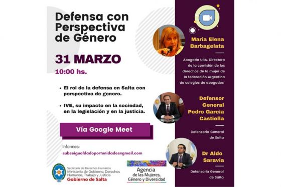 Mes de las Mujeres: jornada sobre “El rol de la defensa con perspectiva de género”