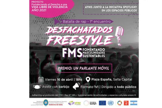 Desfachatados Freestyle: encuentro urbano de promoción y sensibilización contra la violencia