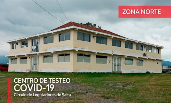 El centro de testeo de la zona norte funciona en el Círculo de Legisladores de Salta