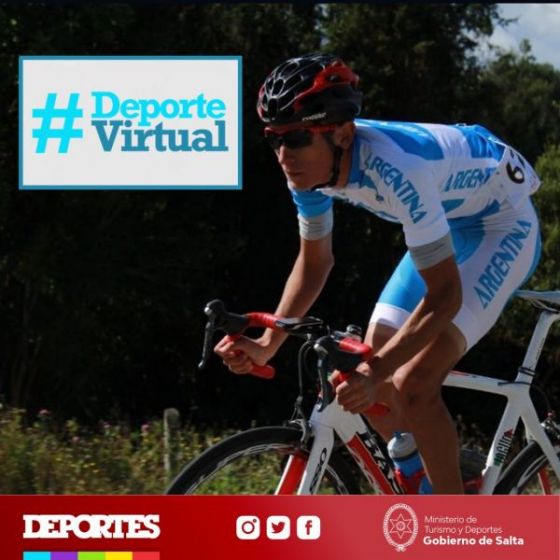 El ciclista Juan Salas participará del ciclo Deporte Virtual