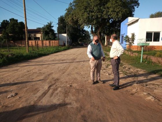 Convenio de Infraestructura para pavimentar la calle Mármol de Aguaray