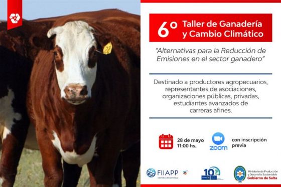 Se dictará de manera virtual el sexto taller de Ganadería y Cambio Climático