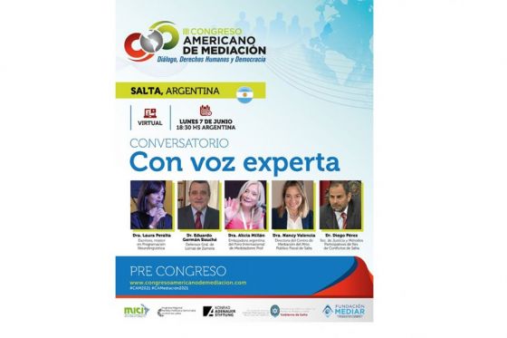 Se realizará un pre congreso de mediación con participantes de América Latina y el Caribe